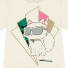Girls Ivory Choupette T-Shirt, 1, hi-res