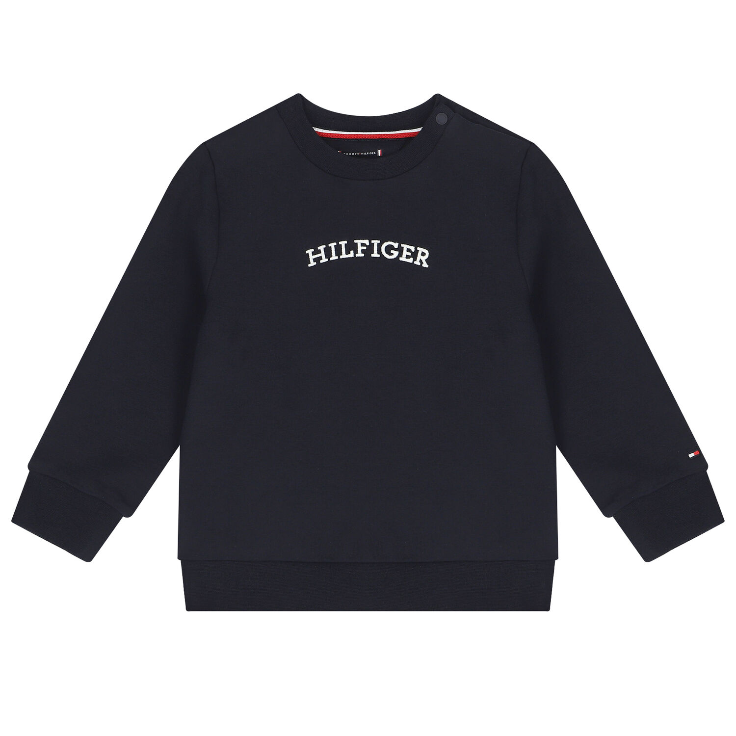 Baby Boys Navy Blue Logo Tracksuit, 1, hi-res