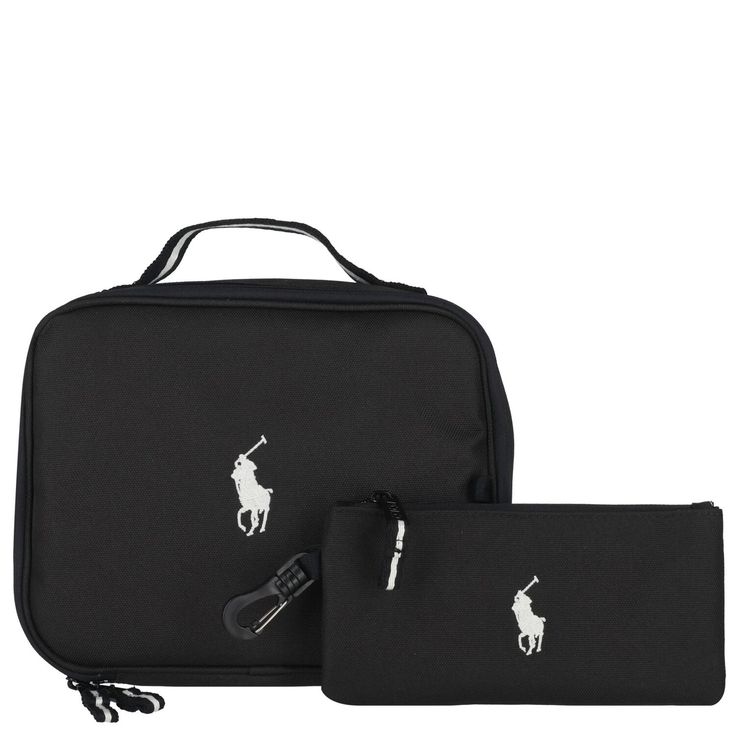Boys Black Canvas 3 Piece Backpack ( 44cm ), 1, hi-res