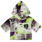 Girls Green, Black & Purple Logo Hooded T-Shirt, 1, hi-res