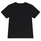 Boys Black Logo T-Shirt, 1, hi-res
