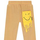 Beige Smiley Joggers, 1, hi-res