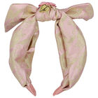Girls Pink & Gold Bow Headband, 15, hi-res