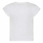 Girls White Bow Top, 1, hi-res