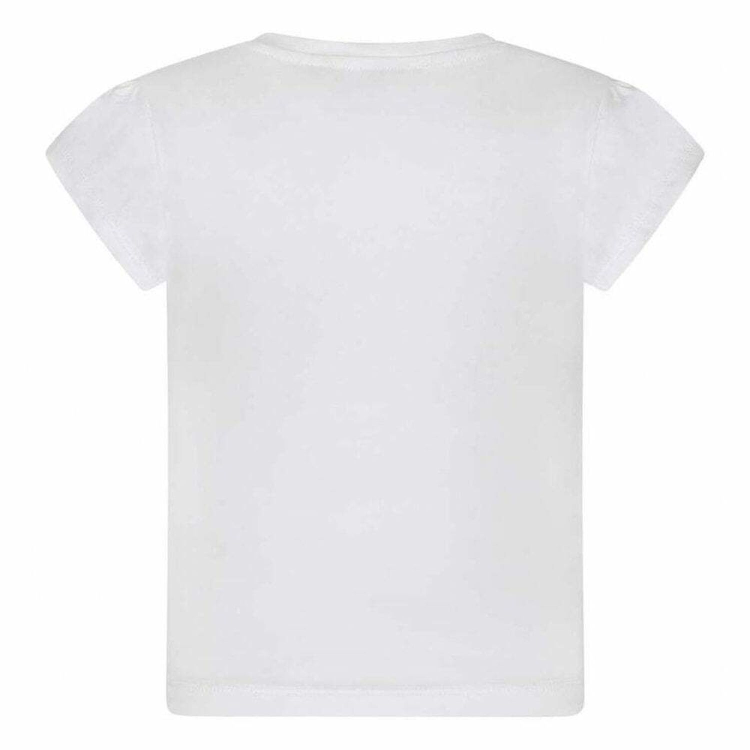 Girls White Bow Top, 1, hi-res