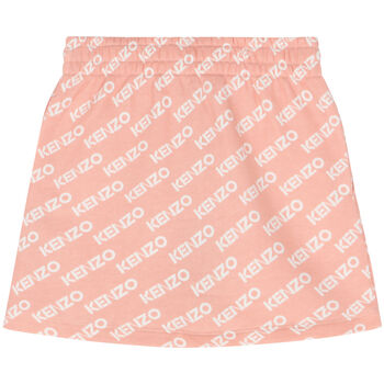 Girls Pink Logo Skirt