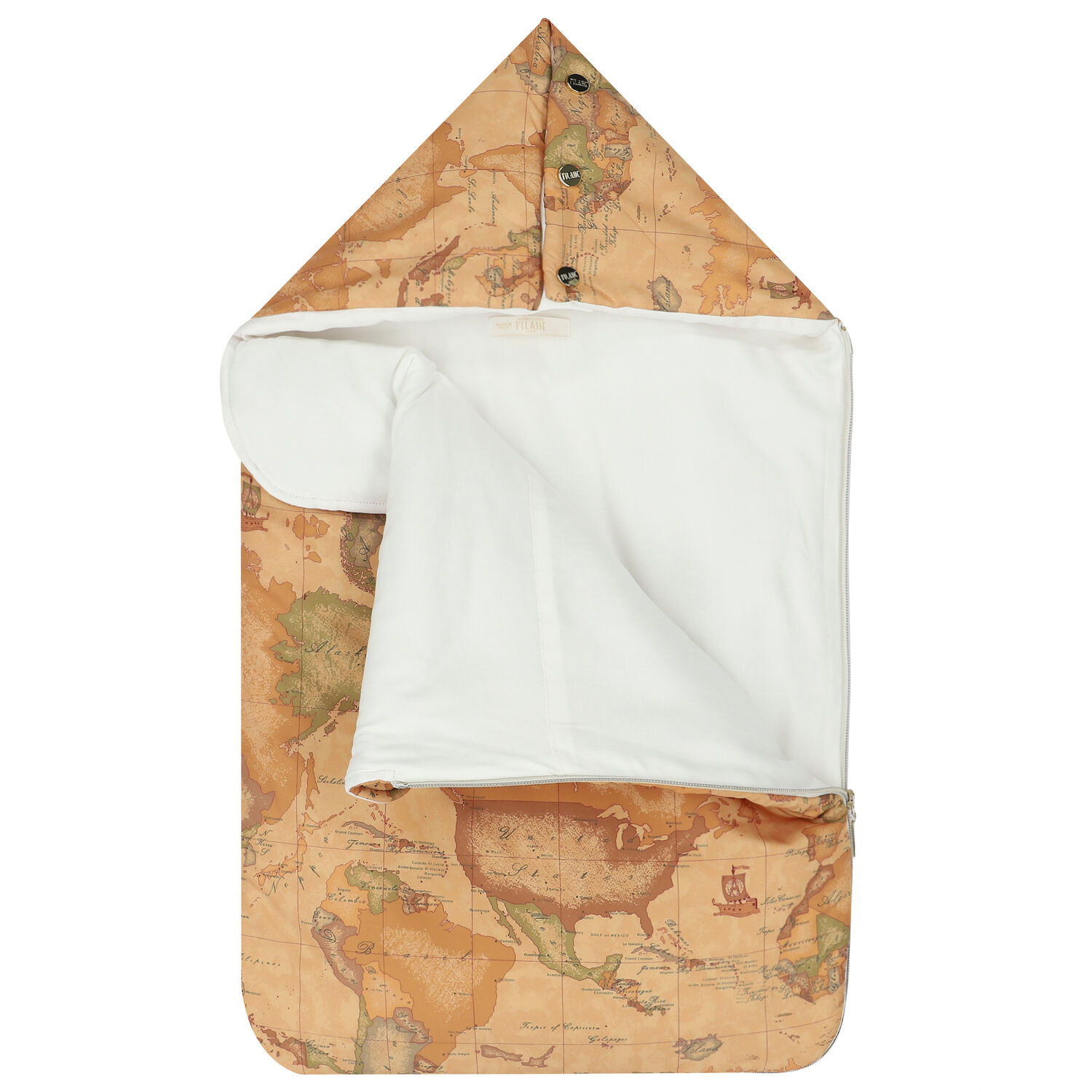 Beige & Ivory Geo Map Baby Nest, 2, hi-res