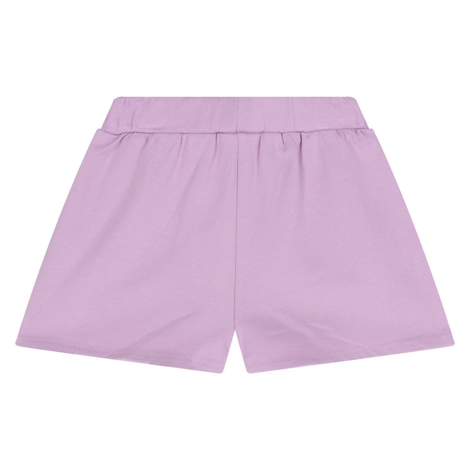 Younger Girls Ivory & Lilac Shorts Set, 1, hi-res