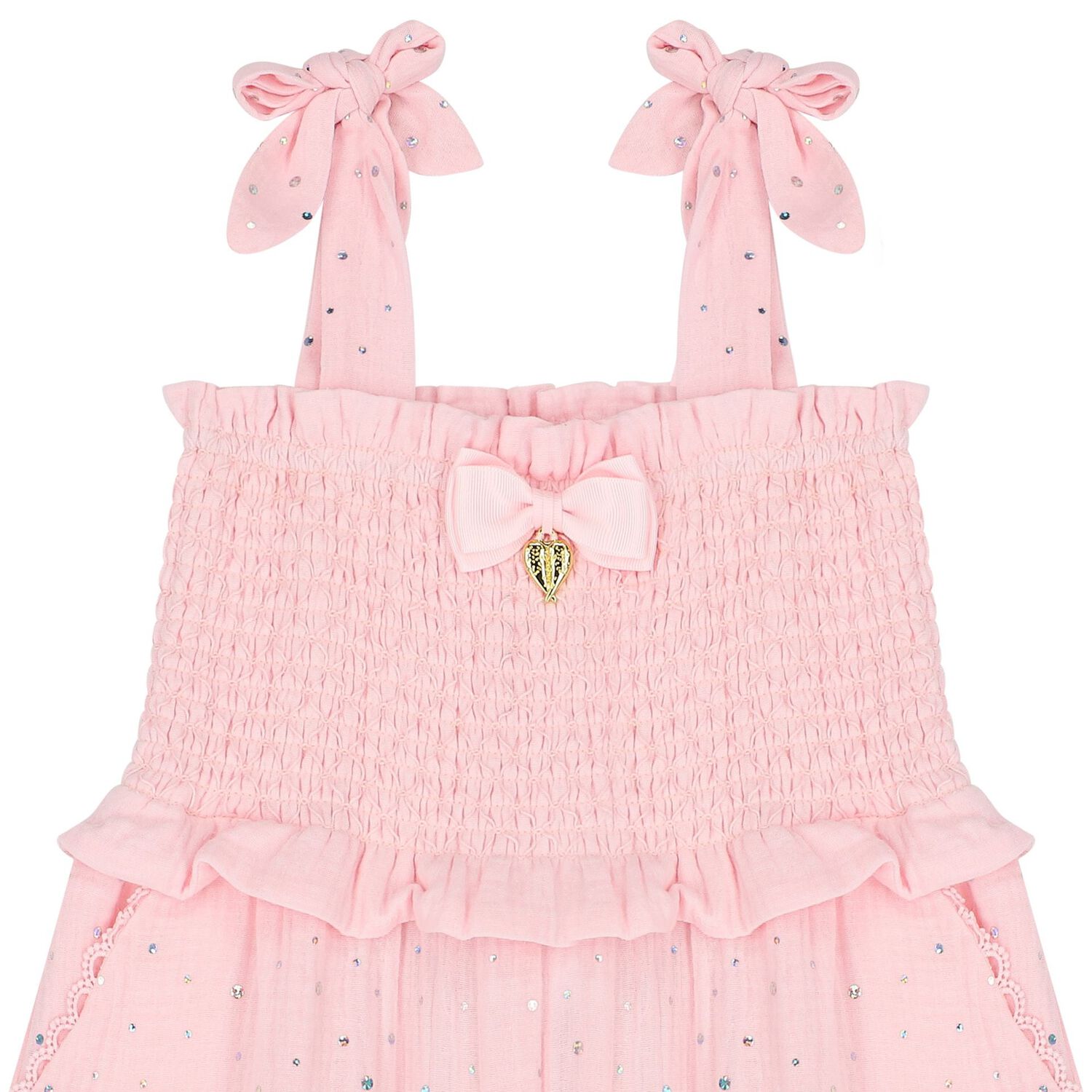 Girls Pink Sequin Playsuit, 1, hi-res image number null