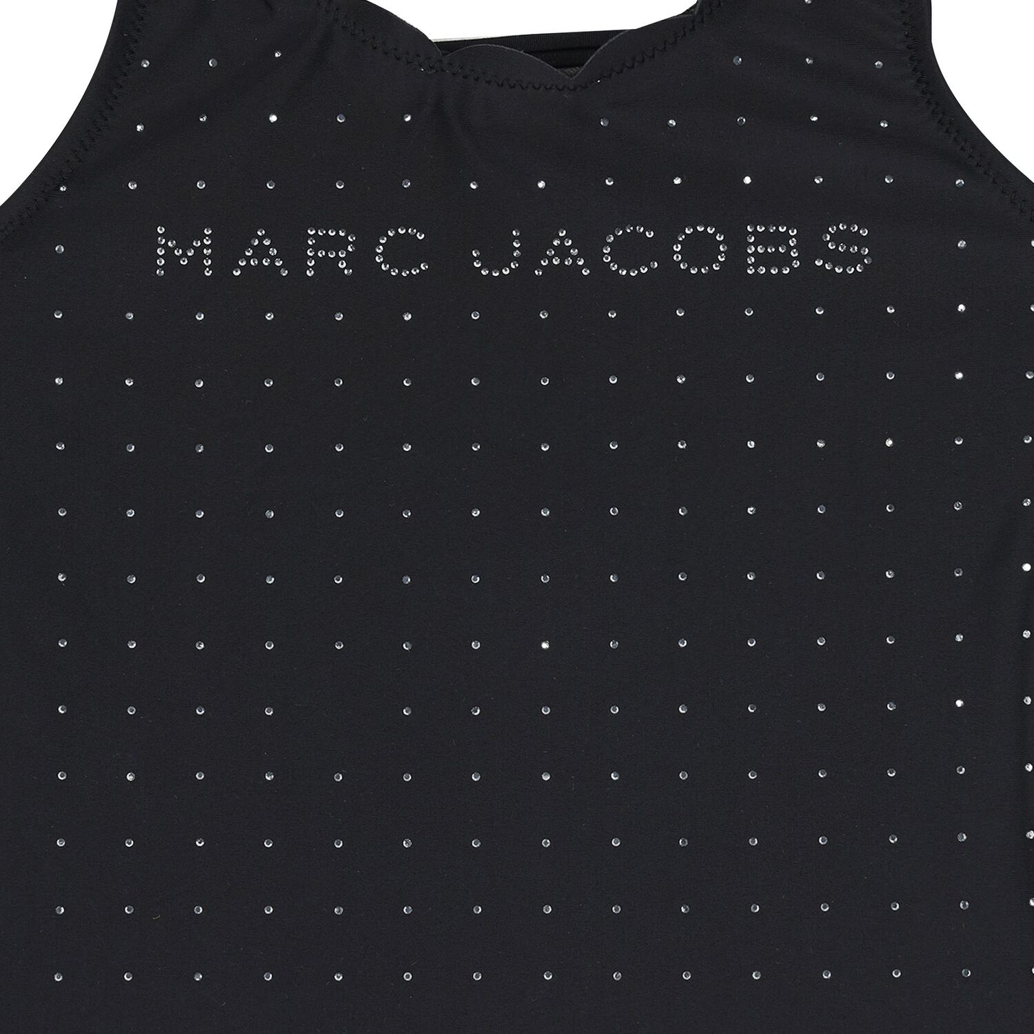 Girls Black Rhinestones Logo Swimsuit, 1, hi-res image number null