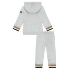 Younger Boys Grey Logo Tracksuit, 1, hi-res