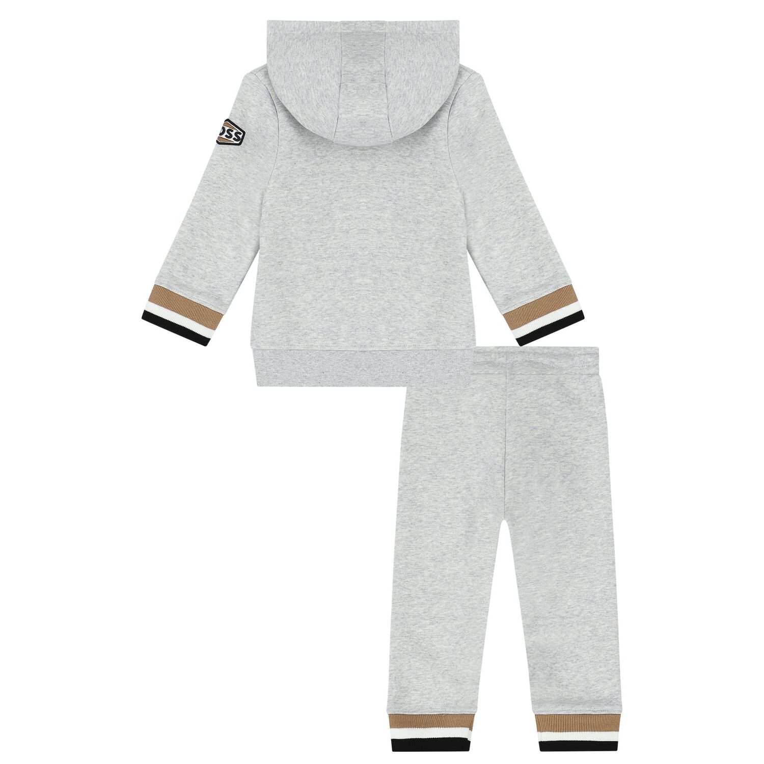Younger Boys Grey Logo Tracksuit, 1, hi-res image number null