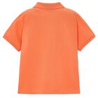 Boys Orange Logo Polo Shirt, 8, hi-res