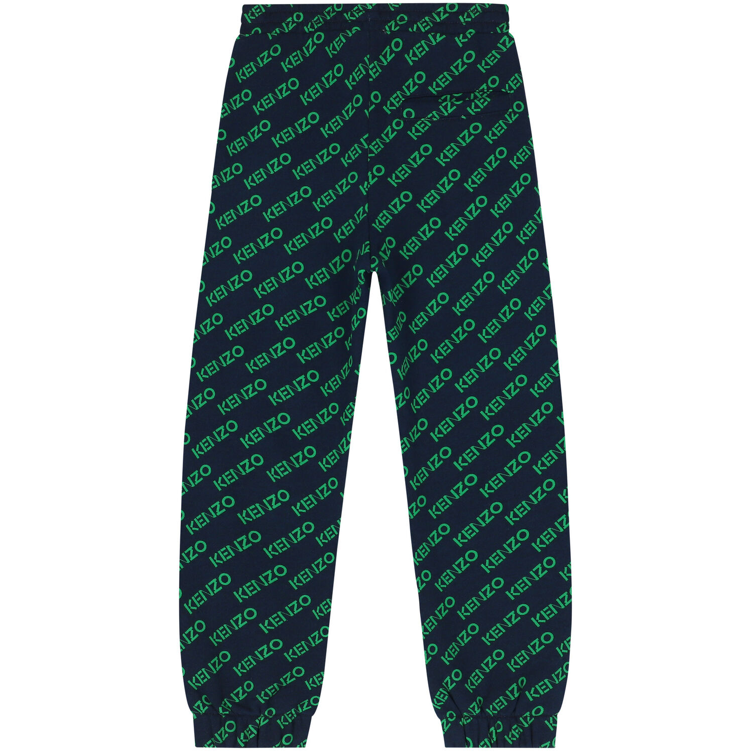 Boys Navy & Green Logo Joggers, 1, hi-res