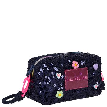 Girls Navy Blue Embellished Pencil Case ( 17cm )