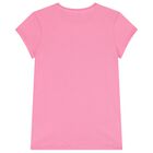 Girls Pink Logo T-Shirt, 3, hi-res