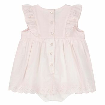 Baby Girls Pink Ruffle Dress
