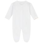 White Teddy Bear Babygrow Gift Set, 1, hi-res