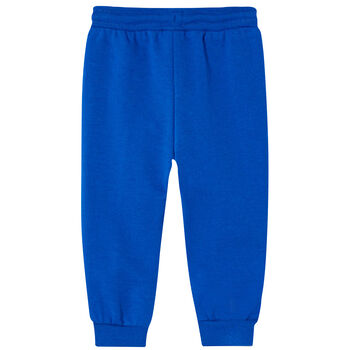 Younger Boys Blue Logo Joggers