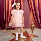 Baby Girls Pink Sequin Tulle Dress Set, 1, hi-res