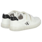 White Logo Trainers, 1, hi-res