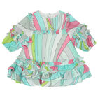 Younger Girls Multi-Coloured Iride Pastel Dress, 1, hi-res