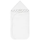 White Cotton Logo Baby Nest, 1, hi-res