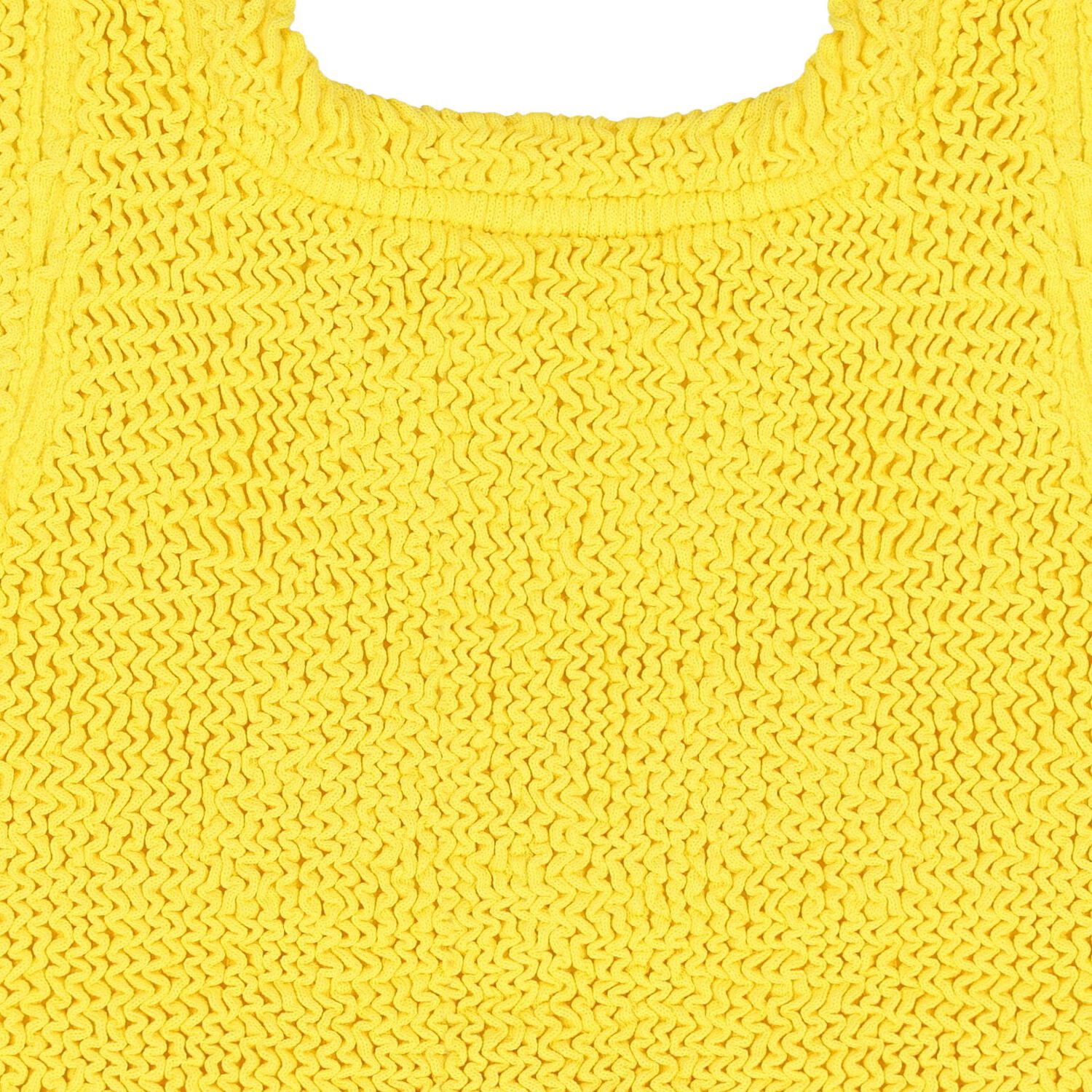 Girls Yellow & Bubblegum Pink Crinkle Bikini, 1, hi-res