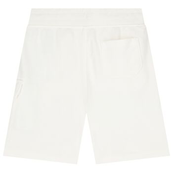 Boys White Logo Shorts