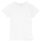 Boys White Logo T-Shirt, 2, hi-res