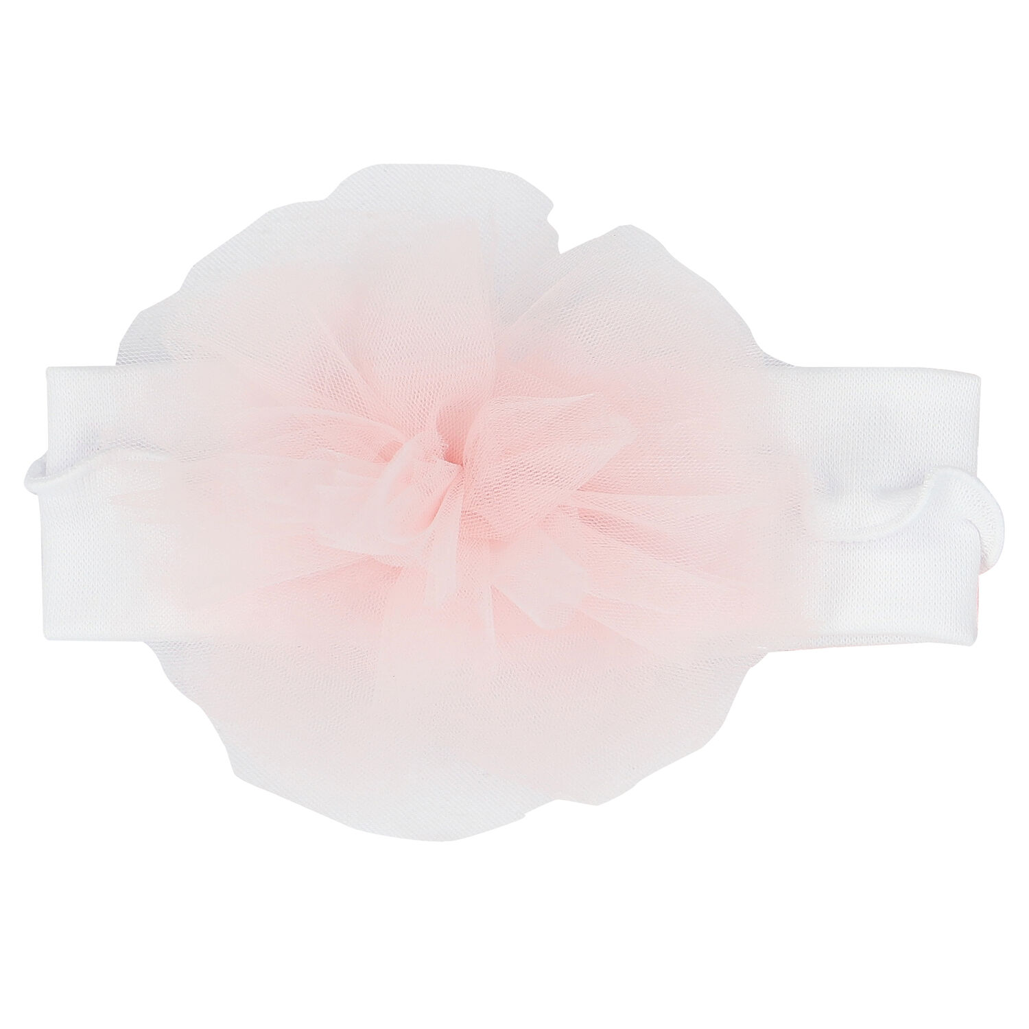 Baby Girls White & Pink Flower Headband, 1, hi-res image number null