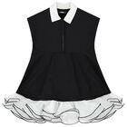 Girls Black & White Dress, 1, hi-res