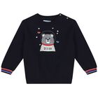 Younger Boys Blue & Red Jumper & Trousers Set, 1, hi-res