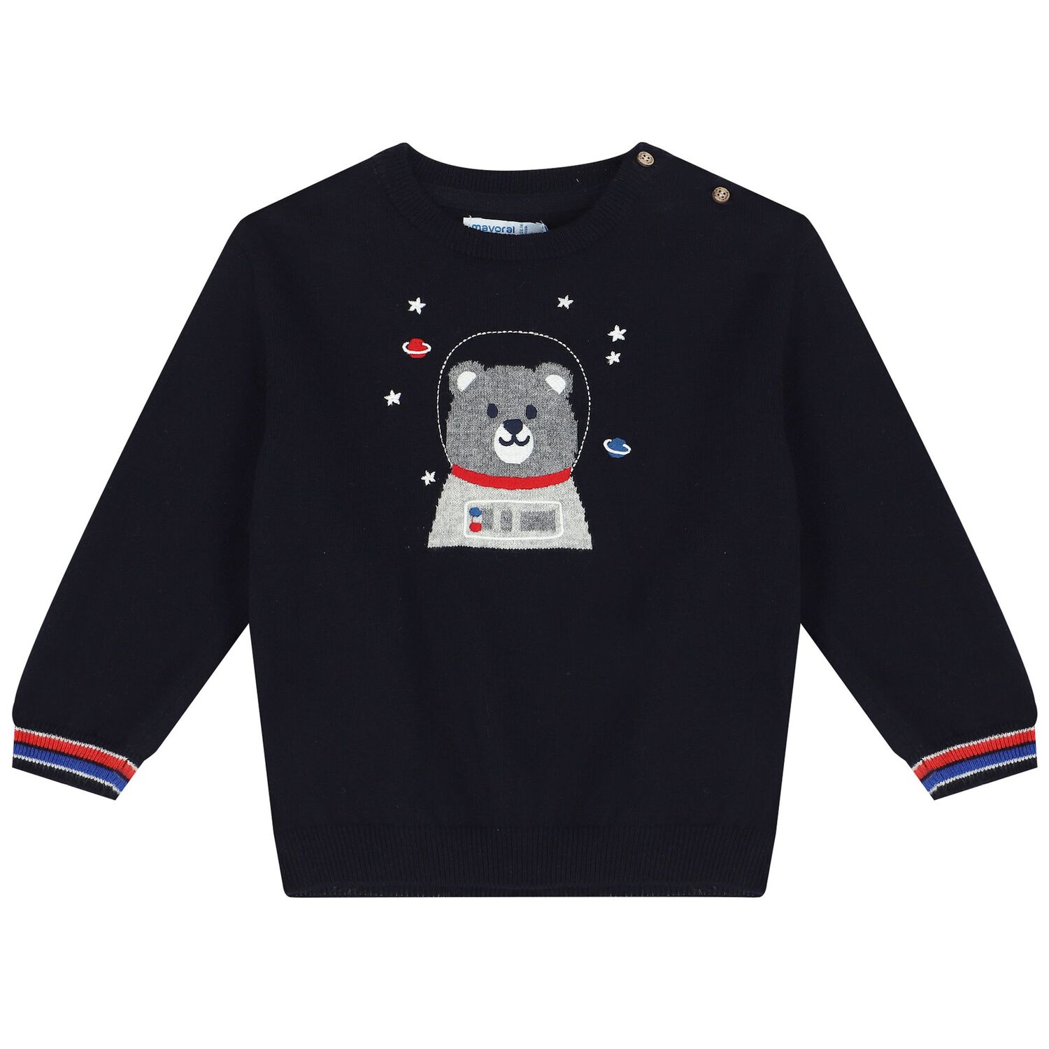 Younger Boys Blue & Red Jumper & Trousers Set, 1, hi-res image number null