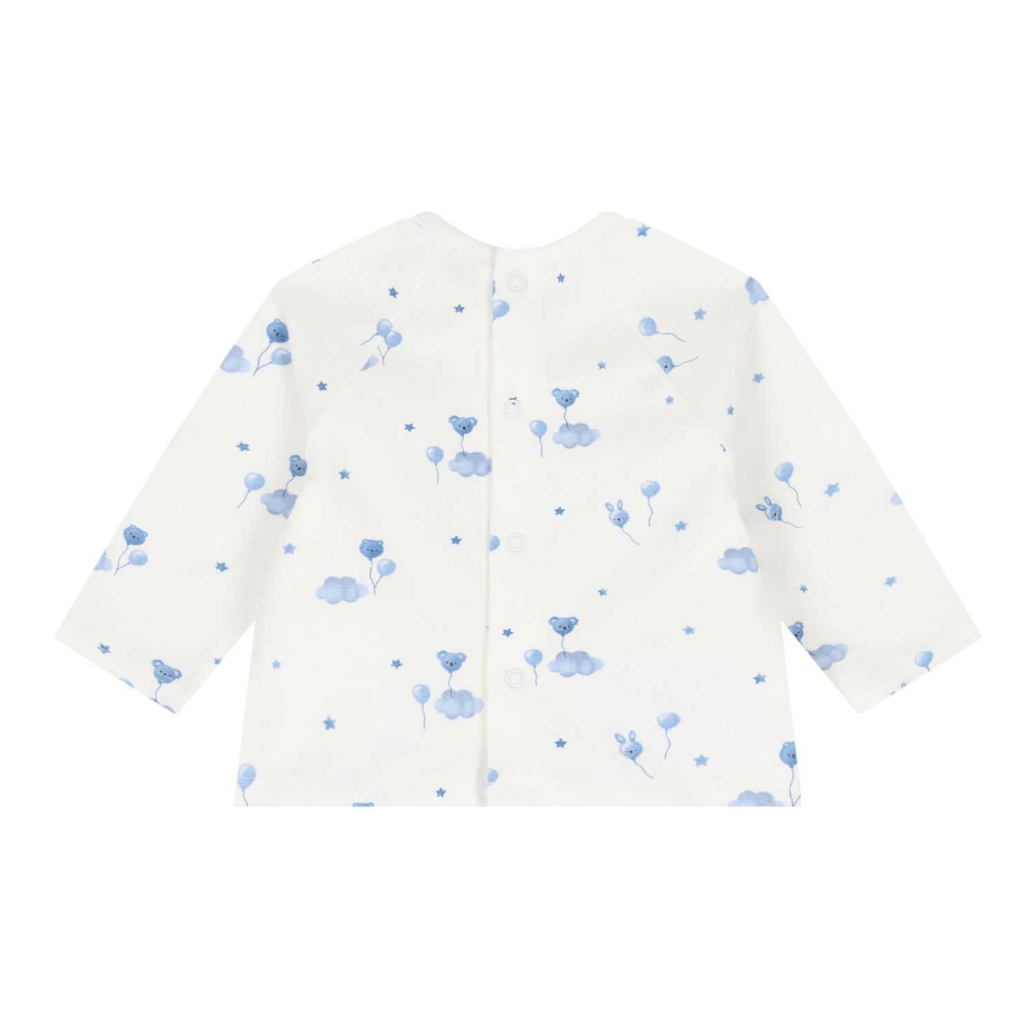 Baby Boys White & Blue Balloon Tracksuit ( 3 Piece ), 3, hi-res