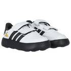 White & Black Logo Lion King Trainers, 1, hi-res