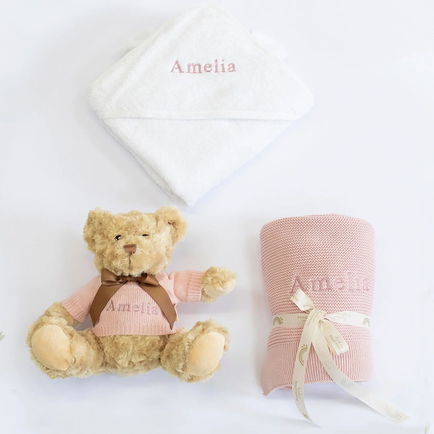 Girls Pink Welcome Little One Baby Gift Set, 3, hi-res