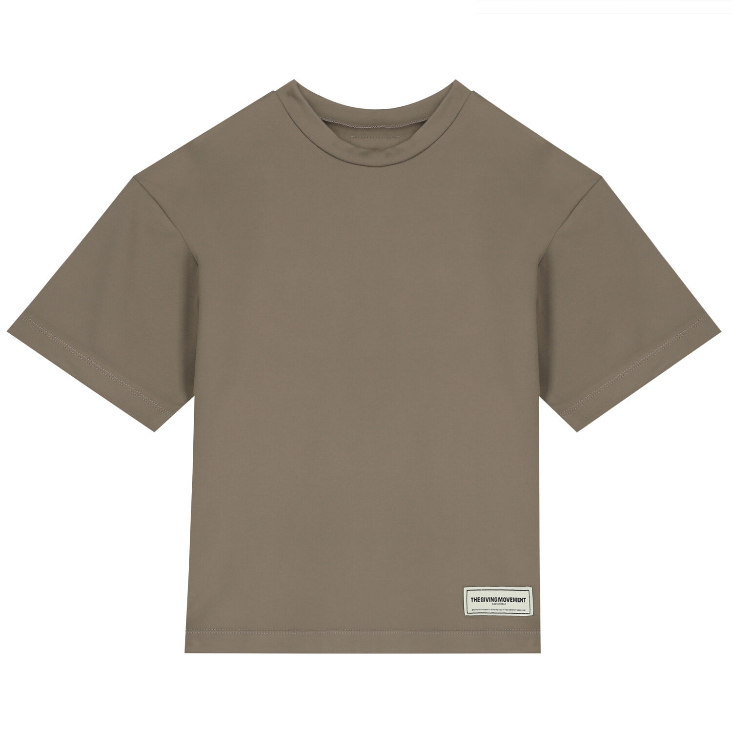 Oversized Beige Logo T-Shirt, 3, hi-res