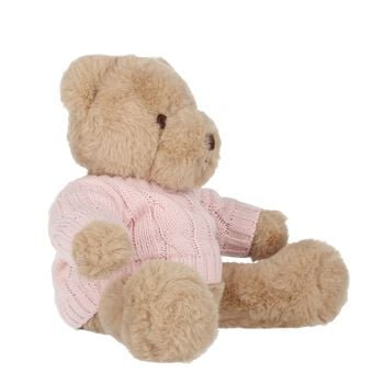 Girls Beige & Pink Teddy Bear Soft Toy
