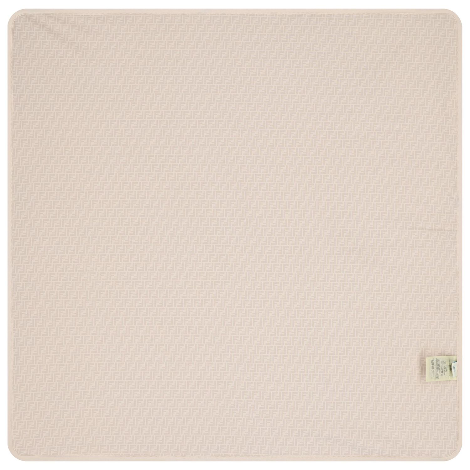 Beige Teddy Bear Logo Baby Blanket, 1, hi-res