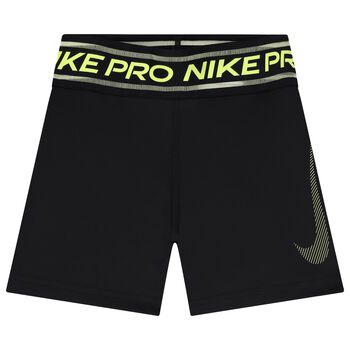 Girls Black Nike Pro Shorts