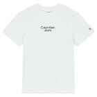 Boys White & Blue Logo T-Shirts ( 2-Pack ), 1, hi-res