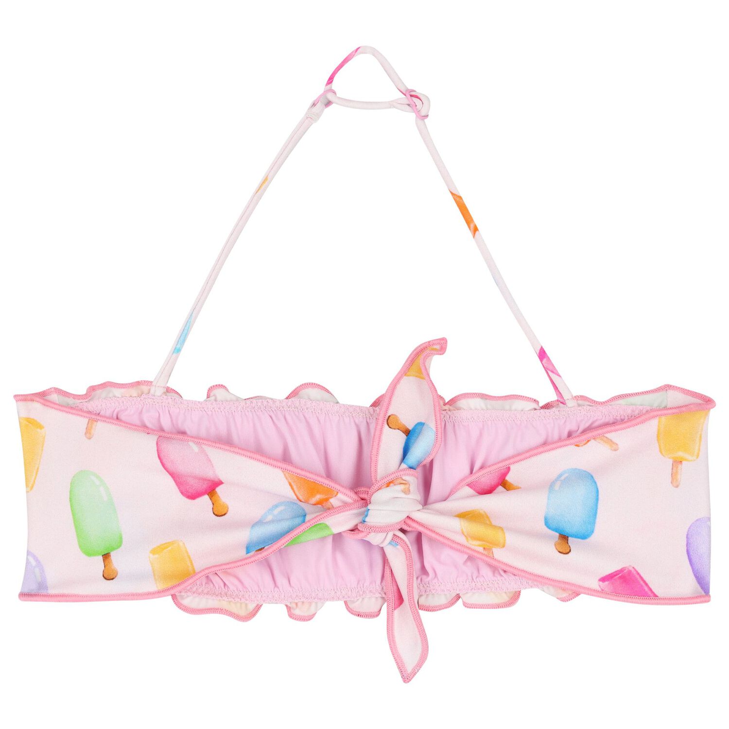 Girls Pink Popsicle Logo Bikini, 1, hi-res image number null