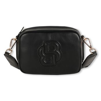 Girls Black Logo Handbag