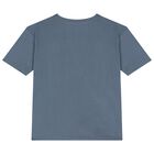 Boys Blue Cotton Shorts Set, 1, hi-res