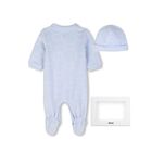 Baby Boys Blue Logo Babygrow Gift Set, 2, hi-res