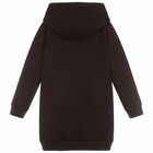 Girls Black Logo Jumper Dress, 1, hi-res