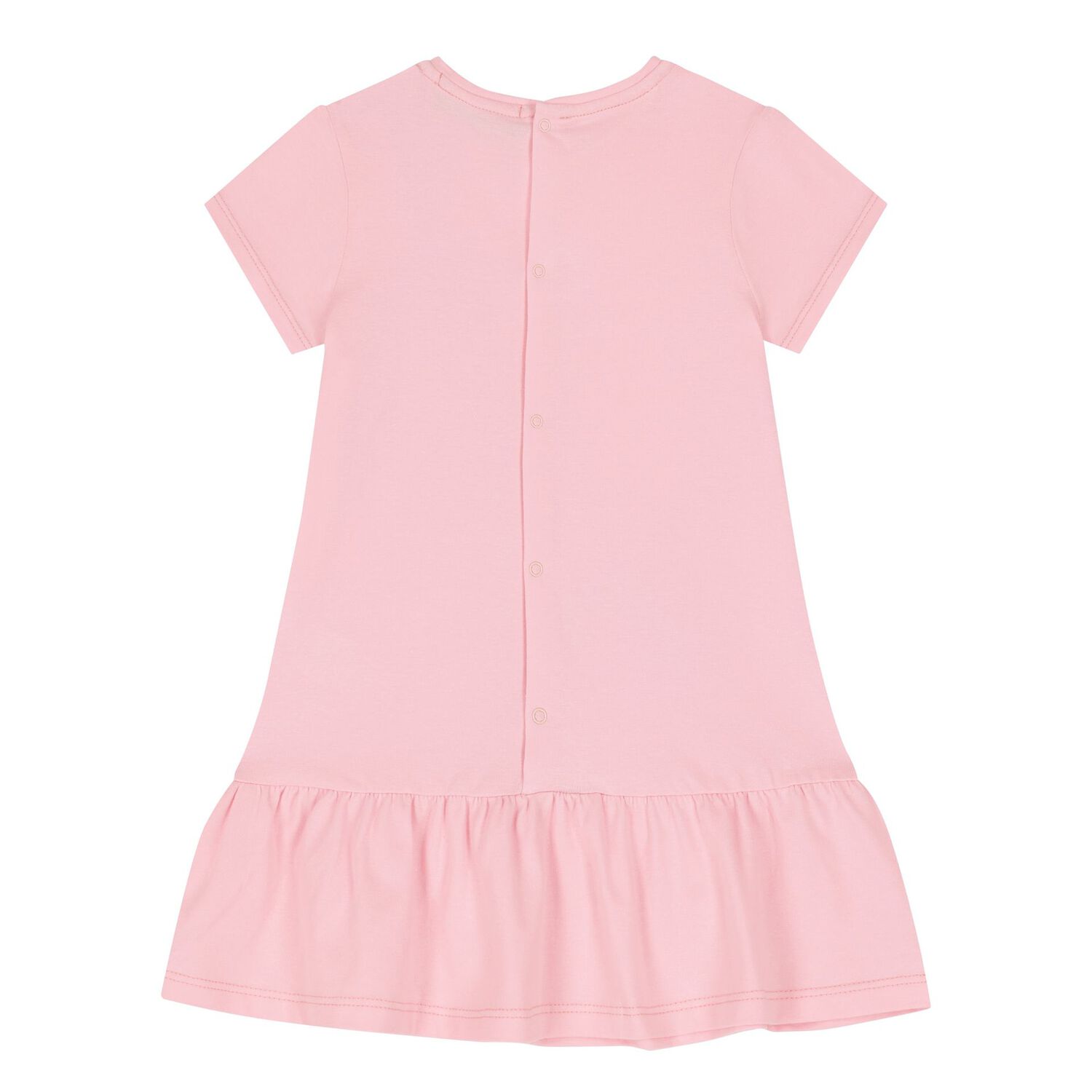 Younger Girls Pink Bag Dress, 2, hi-res