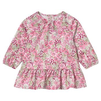 Younger Girls Pink Floral Dress