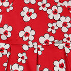 Younger Girls Red Floral Dress, 1, hi-res